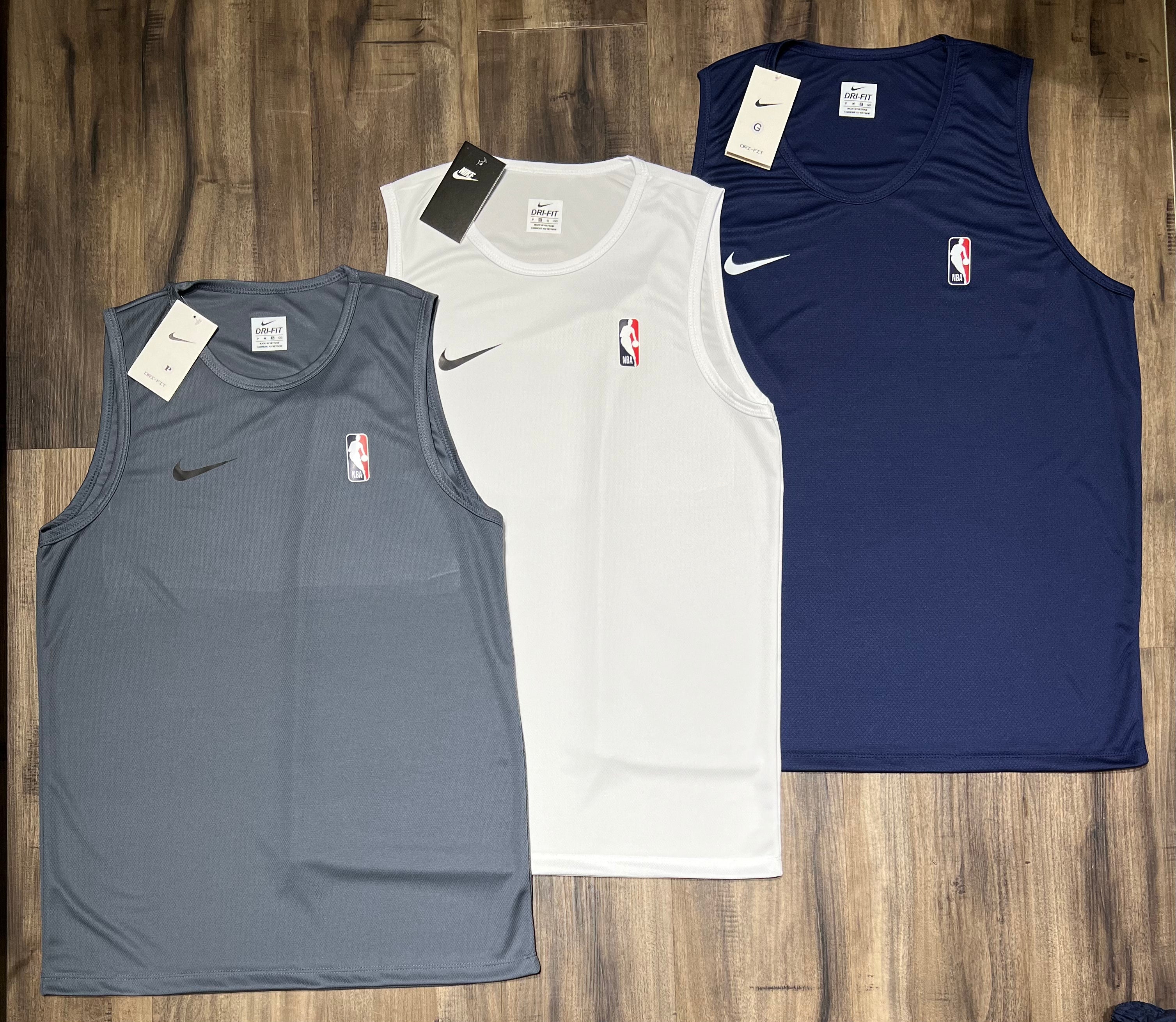 Kit 3 Regatas Masculinas NBA Dry Fit – Estilo Esportivo Premium